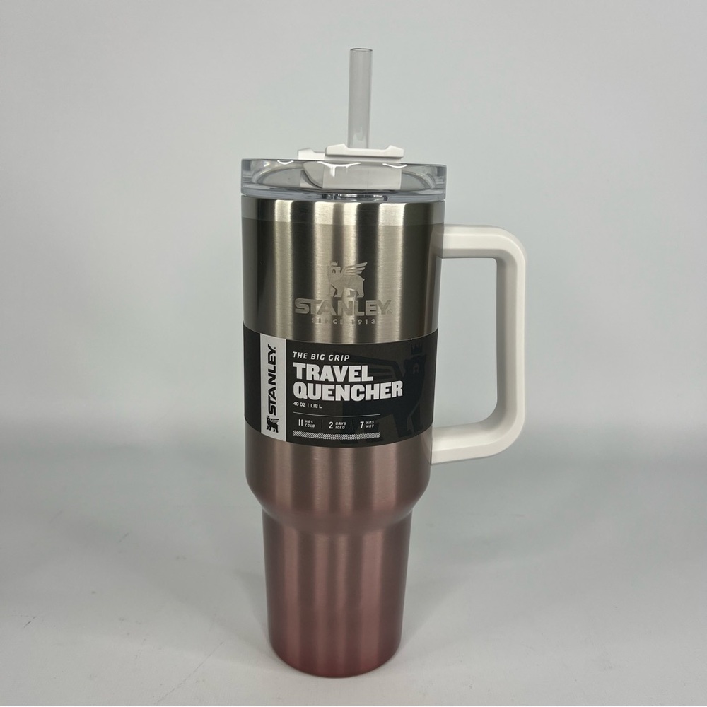 Stanley 40 oz Big Grip Adventure Quencher Tumbler Champagne Ombre